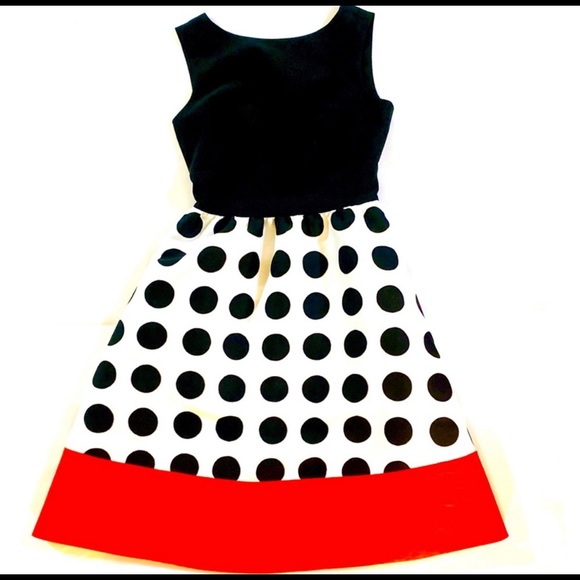 NWOT KATE SPADE GRID POLKA DOT COLORBLOCK Size 4 - Picture 5 of 10